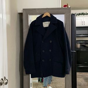 Abercrombie and Fitch wool double breasted pea coat